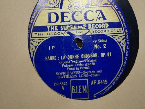 Faure , La Bonne Chanson op 61