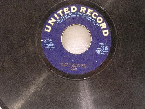 United 25 cm plaat cente gat 35 mm dubbelzijdig